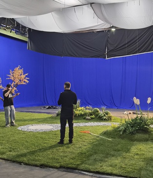 Сцена з мостом та деревами — Blue Screen павільйон Київ, VFX CGI, SP Studio