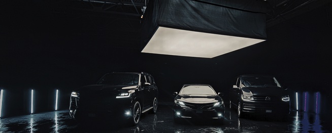 SOFTBOX для зйомки автомобілів у студії Київ