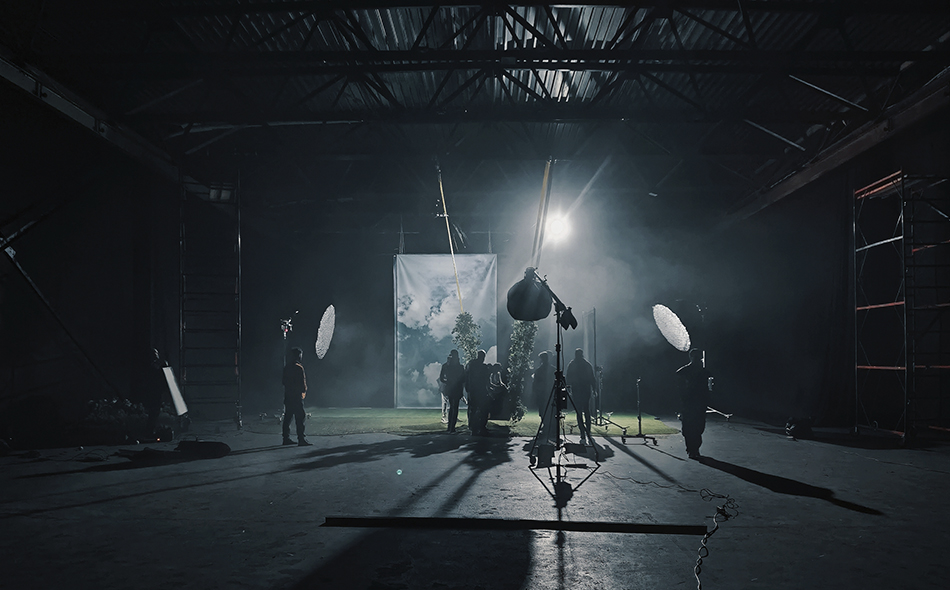 Локація для зйомок кліпів Київ: чорний павільйон 750 м2