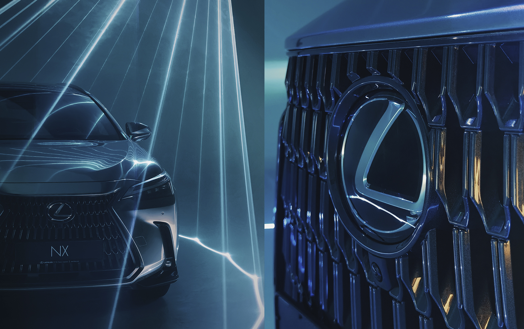 Автомобільна зйомка Lexus NX 350h на білій циклорамі SP Studio