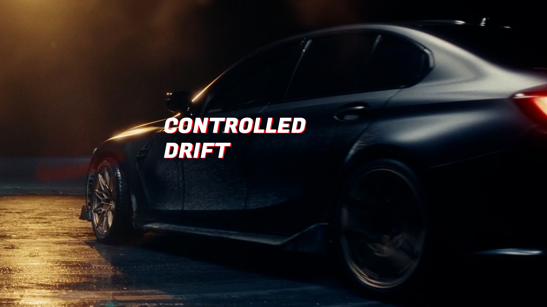 Автомобільна зйомка реального дрифту в чорному павільйоні SP Studio. Використання витяжної вентиляції та системи контролю | Оренда студії з циклорамою для зйомки авто в Києві