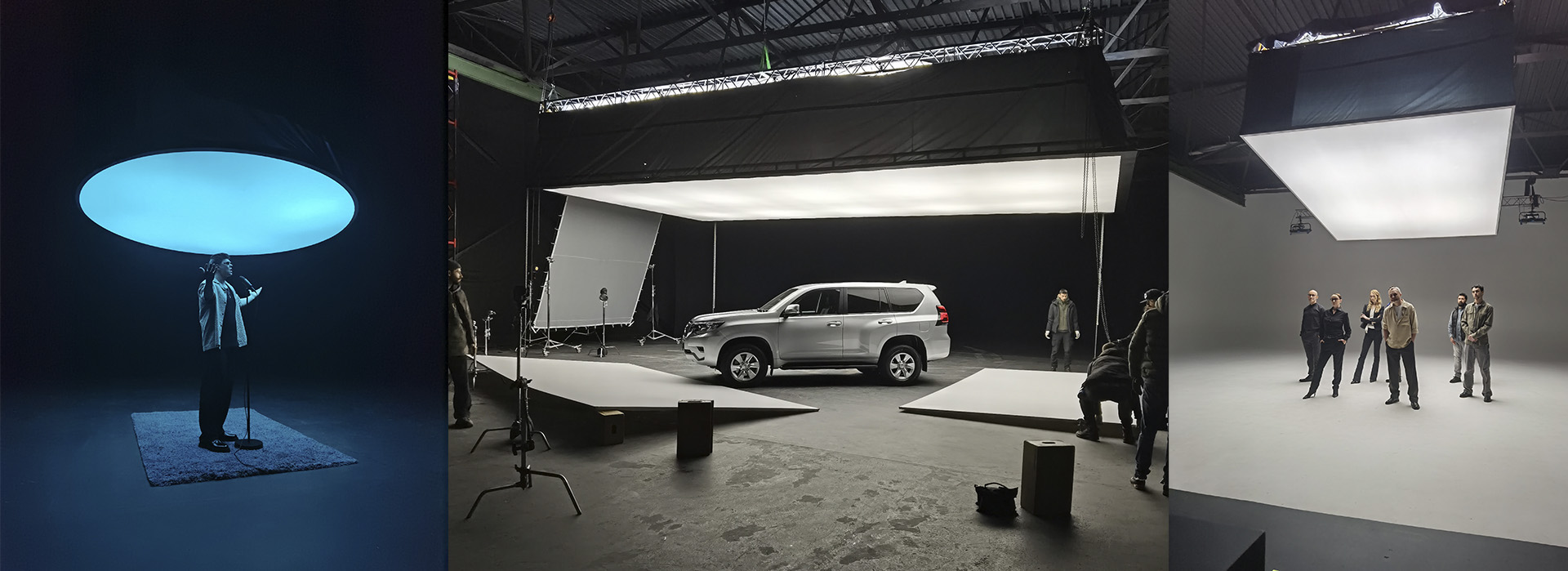 Круглий СофтБокс для зйомок | Великий SoftBox для автомобільних зйомок | Оренда великого SOFTBOX для реклами