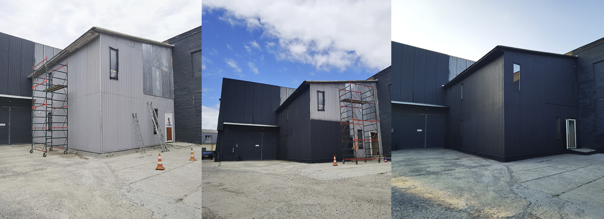 Нова адміністративна будівля для гримерних кімнат та вбиральнь