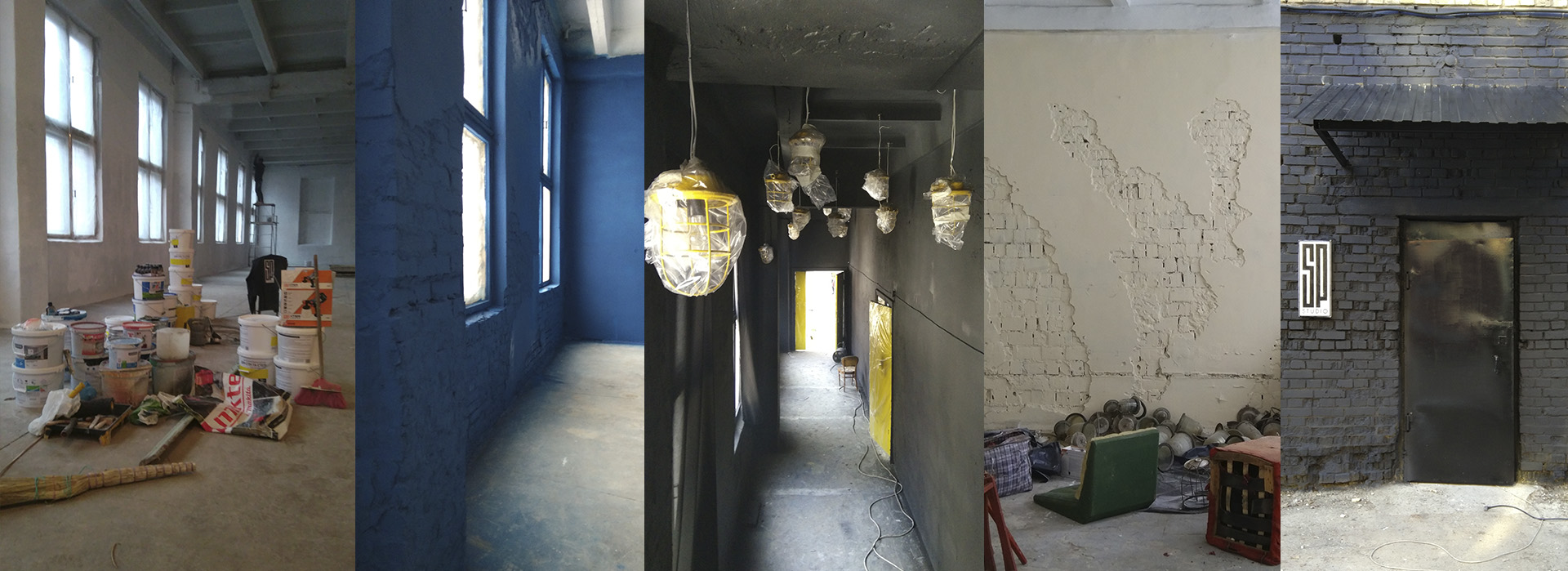 Початок ремонту SP2 - Industrial Space | Відновлення занедбалих приміщень великої студії для зйомок