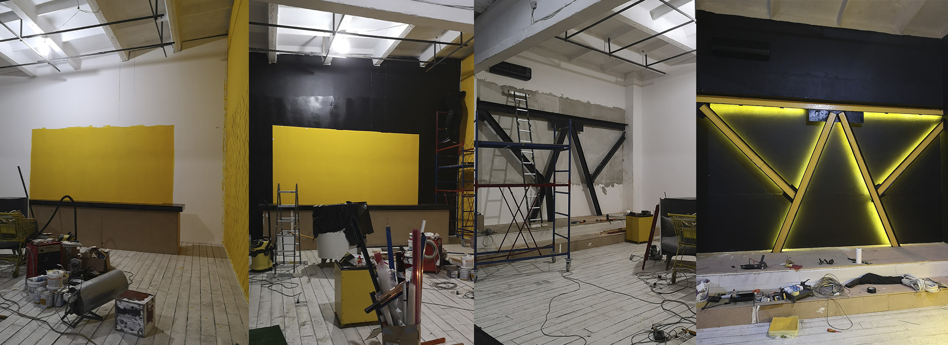 Пере облаштування STAGE 2 White з білого інтер'єру в концептуальний STAGE 2 Loft & Bar