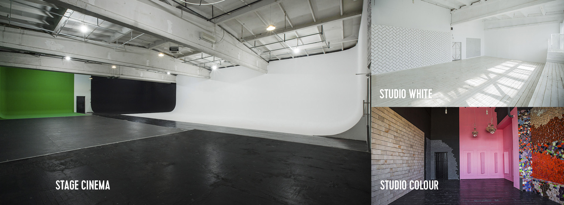 SP Studio та її локації на початок 2017 року | Великій павільйон з білою, чорною та хромакей циклорамою