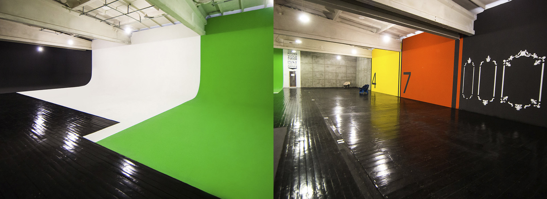 Головний павільйон STAGE 1 Cinema з комбінованою системою білої, чорної та Chromakey циклорам